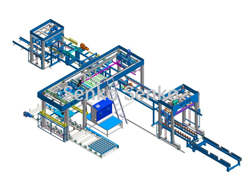Empilhadeira de Blocos/Tijolos Servo Completa MDJ-Z1200B - Senko